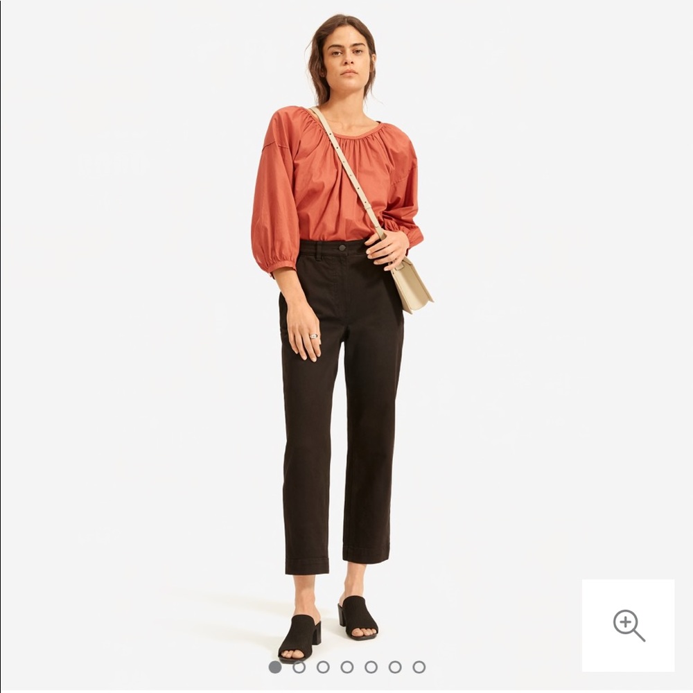 Like new Everlane, black, straight leg crop